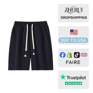 Men's Solid Color Cotton <b>Wide</b> <b>Leg</b> Loose <b>Shorts</b> Mid Waist Elastic Waist Casual With Pockets Breathable <b>Shorts</b> Pants - Product Image 2