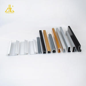 Profili di mobili in alluminio <span class=keywords><strong>OEM</strong></span> personalizzati, profilo in alluminio per armadio da cucina, profilo in vetro con trattamento anodizzato - Product Image 2