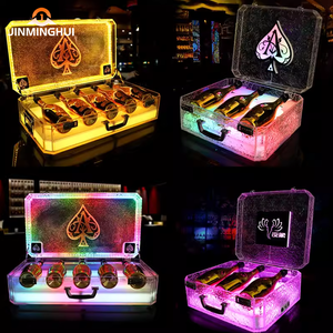 Mát 6 rượu sâm banh chai <span class=keywords><strong>Acrylic</strong></span> Led Cặp Hộp Led chai thuyết trình glorifier cho bar và hộp đêm - Product Image 5