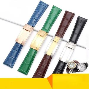 Reloj Yacht Ditong <span class=keywords><strong>GMT</strong></span> Verde Blackwater de 20 mm con Correa de Cuero Genuino de Doble Cara Air Overlord y Cierre Plegable - Product Image 5