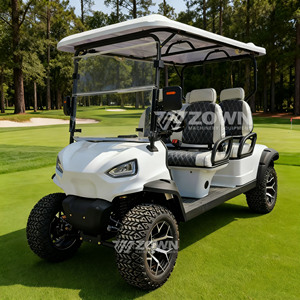 Carrito de Golf Eléctrico Multifuncional de 4 Plazas, Batería de Litio de 72V, con Portavasos y Caja de Almacenamiento, para Amantes del Golf - Product Image 2