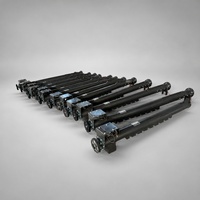 Convoyeur à vis hydraulique mobile incliné sur roues pour le transport de céréales et de matériaux en vrac