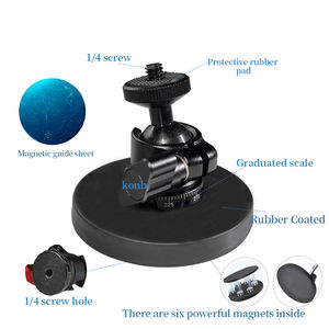 Cabezal de bola de rotación de aluminio <span class=keywords><strong>360</strong></span> Base de montaje de cámara magnética Osmo <span class=keywords><strong>AKASO</strong></span> Insta360 Accesorio seguro Potente - Product Image 3