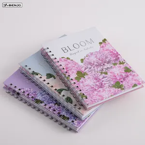 Free Sample Custom Printing Spiral Organizer Hardcover Journal Diary Notebook Wedding Planner