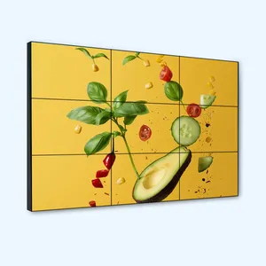 Discount price 55 inch"1.8mm narrow frame seamless LCD splicing screen mall HD display electronic screen LCD video wall
