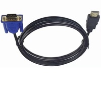 Câble adaptateur HDMI vers VGA 1,8 m pour connexion ordinateur portable et TV, HDMI 1920*1080P mâle vers VGA, vente en gros