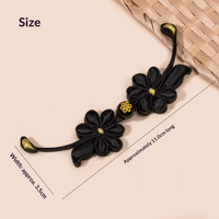 Boutons grenouille décoratifs en métal de haute qualité, motif floral, style chinois, pour Hanfu