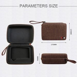 Custom Brown EVA Tea Pot & Cup Set <b>Storage</b> Case <b>Waterproof</b> Chinese Style Travel EVA Tea Set <b>Box</b> Kungfu Travel EVA Tea Cup Case - Product Image 6