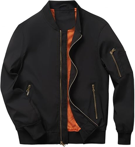 High-quality Men's Winter <b>Smart</b> Casual Bomber <b>Jacket</b> Durable Comfortable Windproof Breathable Eco-Friendly Canvas OEM Service - Product Image 1