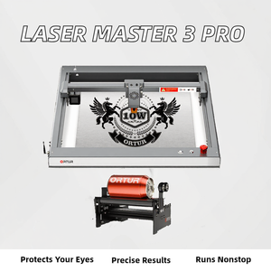 Para <span class=keywords><strong>Laser</strong></span> <span class=keywords><strong>Master</strong></span> <span class=keywords><strong>3</strong></span>, Nuevo Grabador Láser YRR2.0, Cilindro Rotatorio para Grabado, 10000mW, Madera, Metal, Vidrio, DXF, Clase 4 - Product Image 2