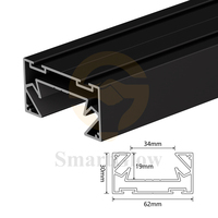Spots LED sur rail à 2 fils, profilé en aluminium pour plafond tendu en PVC, éclairage sur rail LED pour plafonds en tissu tendu