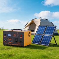 Générateur portable à onde sinusoïdale pure 720Wh 500W avec lampe de poche SOS intégrée pour la sauvegarde d'urgence à domicile et la survie hors réseau