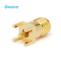 Connecteur RF à montage sur PCB femelle de 2.92mm DC-40GHz matériau en laiton pour applications de soudure