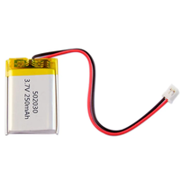 Batería de Polímero de Litio BIXELL Li-polymer 502030 3.7v 250mah Lipo con Conector NTC JST Molex para Dispositivos GPS -20~60