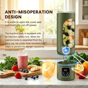 Mini Licuadora Portátil, 5 Cuchillas, 450 ml, USB, Impermeable, para Smoothies, Uso en Exteriores, 12000 RPM o Menos, Multifuncional para Estudiantes y Hogar - Product Image 5