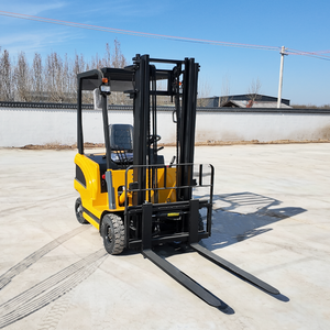 מלגזה חשמלית בעלת ארבעה גלגלים עם אישור CE, סוללת ליתיום-יון 1 טון, גובה הרמה 3-9 מטר, מלגזה הידראולית מיני לחצר מפעל - Product Image 2