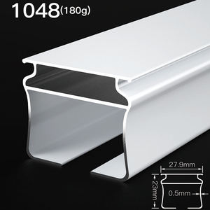 Rail de rideau à plis ondulés en alliage d'aluminium écologique, modèle S, pour l'Arabie Saoudite – Vente chaude - Product Image 2