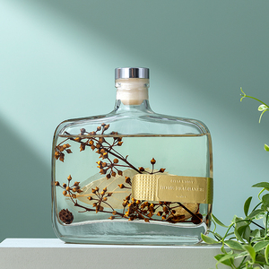 Nhãn hiệu riêng 350ml vòng thủy tinh cho lâu dài Hương thơm hoa Reed khuếch tán thiết lập thành phần tự nhiên cho phòng tắm nhà - Product Image 2