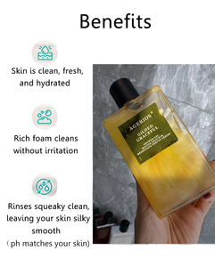 Gel de Ducha Hidratante Orgánico de Marca Privada, Jabón Corporal Blanqueador con Burbujas Limpiadoras para una Piel Suave y Radiante, Antienvejecimiento - Product Image 2