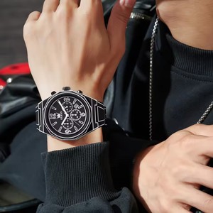 Reloj OLEVS 5622 <span class=keywords><strong>Manga</strong></span> de alta calidad para hombre, reloj Original resistente al agua, calendario luminoso, código de sincronización, reloj de silicona para hombre - Product Image 3