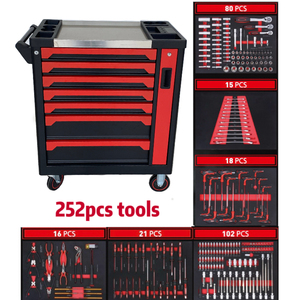 High Quality 7 Drawers Metal Garage <b>Tool</b> <b>Cart</b> Workshop <b>Tools</b> Box Set Trolley Storage Cabinet OEM OBM 3-Year Warranty TCSP8170C S - Product Image 2