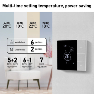 Smart <b>Switch</b> Touch Screen Control Smart Home Automation System Multi-Function App Control Devices WiFi Smart Thermostat Enables - Product Image 6