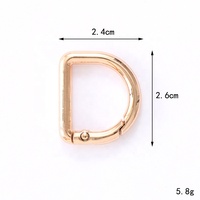 Nouveaux porte-clés en alliage de zinc électroplaqué, boucles en forme de cœur, d'étoile, de cercle, fermoirs à ressort, accessoires décoratifs minimalistes