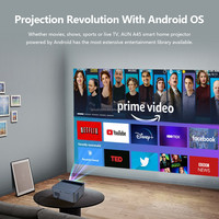 Projecteur vidéo 3D LED 4K intelligent pour la maison, la salle de classe et la chambre, avec Android Auto Beam, livraison gratuite, ROHS A45 850 Lumens