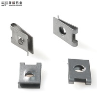 Écrou à ressort U-Nut en acier à ressort 65Mn, gris, revêtement Dacromet 1000H, résistant à la corrosion par pulvérisation de sel, fixation pour panneaux de carrosserie automobile, OEM