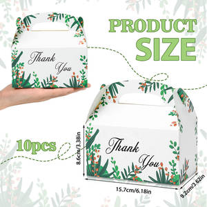 250G kartu putih kotak permen hadiah tas kembali untuk pesta ulang tahun atau liburan 'terima kasih 'hadiah kotak kertas produsen - Product Image 6