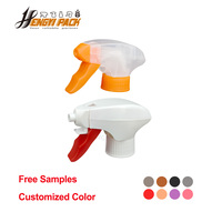 Verrouillage enfant 2 en 1 déclencheur en mousse tout en plastique 28mm tête de pulvérisateur à gâchette résistante aux produits chimiques couleur personnalisée pour le nettoyage chimique