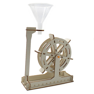 Kit scientifique de roue à eau en bois, jouet éducatif pour enfants, modèle à assembler manuellement, 7-9 ans, expérience d'apprentissage STEM - Product Image 2
