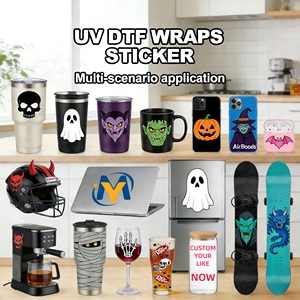 Pellicola Flessibile UV DTF per Bicchieri in Vetro, Ceramica e Metallo, Adesivi Impermeabili e Durevoli per Uso Commerciale e Domestico, <span class=keywords><strong>Stampa</strong></span> a Trasferimento - Product Image 5