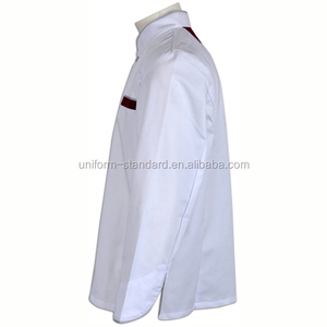 WRAP fábricas auditados <span class=keywords><strong>restaurante</strong></span> uniformes <span class=keywords><strong>del</strong></span> personal equipado <span class=keywords><strong>Chef</strong></span> Ejecutivo abrigos para hombres - Product Image 4