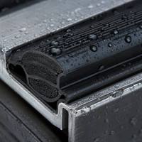 Ventana Abatible de Aluminio de Piso a Techo con Doble Acristalamiento Bajo Emisivo y Relleno de Argón, Diseño Panorámico con Rotura de Puente Térmico