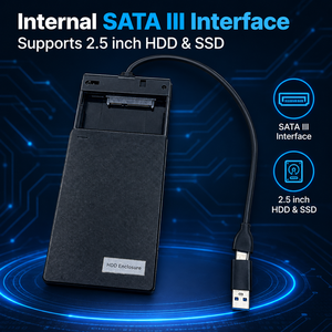 Caja de almacenamiento USB para discos duros, carcasa para SSD, backplane para SSD, SSD externo de 256 GB, cable SATA, caja para SSD NVMe, disco duro externo RGB. - Product Image 3