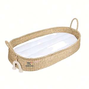 Venta caliente 2023 cesta de cambio de bebé de algas marinas naturales cesta de almacenamiento de algas marinas para bebé hecha en Vietnam - Product Image 1