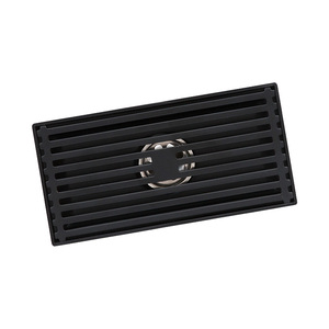 Rejillas de <span class=keywords><strong>Drenaje</strong></span> Metálicas <span class=keywords><strong>para</strong></span> Baño, Inodoras, Negras/Cromadas, Inserto <span class=keywords><strong>para</strong></span> Azulejos, <span class=keywords><strong>Drenaje</strong></span> Lineal <span class=keywords><strong>para</strong></span> Piso - Product Image 2