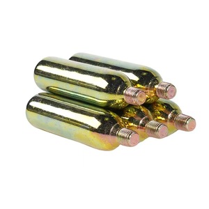 Bán Buôn 16G Thép Xe Đạp CO2 Hộp Mực 8Bar Áp Lực Cao Hóa Chất Khí Phun Cap Cap Với Bàn Chải Làm Bằng Nhôm - Product Image 3