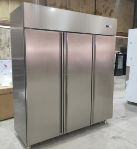 Congelador y Refrigerador Comercial de Acero Inoxidable para Exhibición en Cocina, Modelo ST-4FC, Vertical - Product Image 3