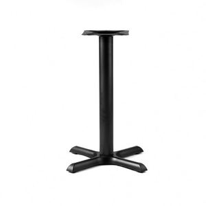 Base de Mesa de Comedor de Metal WEKIS, Altura Ajustable, Recubrimiento en Polvo Negro, para Cubierta de Vidrio, Uso en Hoteles - Product Image 1