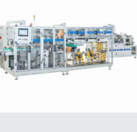 Ligne de production de lingettes humides de poche entièrement automatique à haut rendement pour l'usine de lingettes à moyenne échelle
