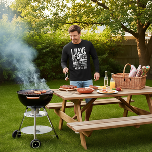 T-shirt à manches longues Detox Cleanse I Mean Eat Beef, unisexe, taille adulte - Product Image 3