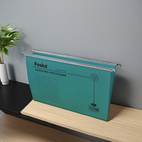 Classeur suspendu A4 en carton vert pour bureau, avec étiquettes et onglets ajustables pour dossiers volumineux, pour classeur de bureau