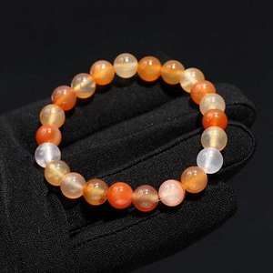 Pulsera de cuentas de cornalina con aleación de metal precioso, estilo vintage, diseño de bolas, para yoga/meditación, regalo de boda/aniversario - Product Image 2