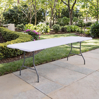 Table à tréteaux pliable en plastique HDPE portable promotionnel de 1.8m pour fête en plein air