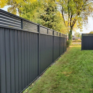 Panneaux de clôture horizontaux en alliage d'aluminium pour jardin, <span class=keywords><strong>balcon</strong></span> extérieur, cour, <span class=keywords><strong>palissade</strong></span> de jardinage pour l'intimité - Product Image 2