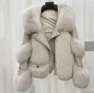 Abrigo de Piel Sintética de Zorro para Mujer, Estilo Vintage, Elegante, Delgado, de Alta Calidad, <span class=keywords><strong>Chaqueta</strong></span> de Motocicleta de Invierno, Moda 2026 - Product Image 1