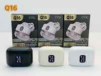 Écouteurs sans fil semi intra-auriculaires et à clipser pour couple avec affichage de la batterie et design texturé en cuir