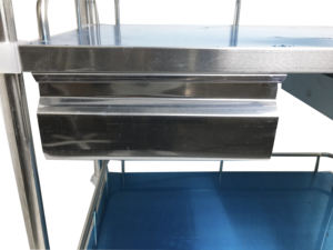 Utilisation de meubles hospitaliers <span class=keywords><strong>Chariot</strong></span> à instruments d'urgence médicale en acier inoxydable - Product Image 6